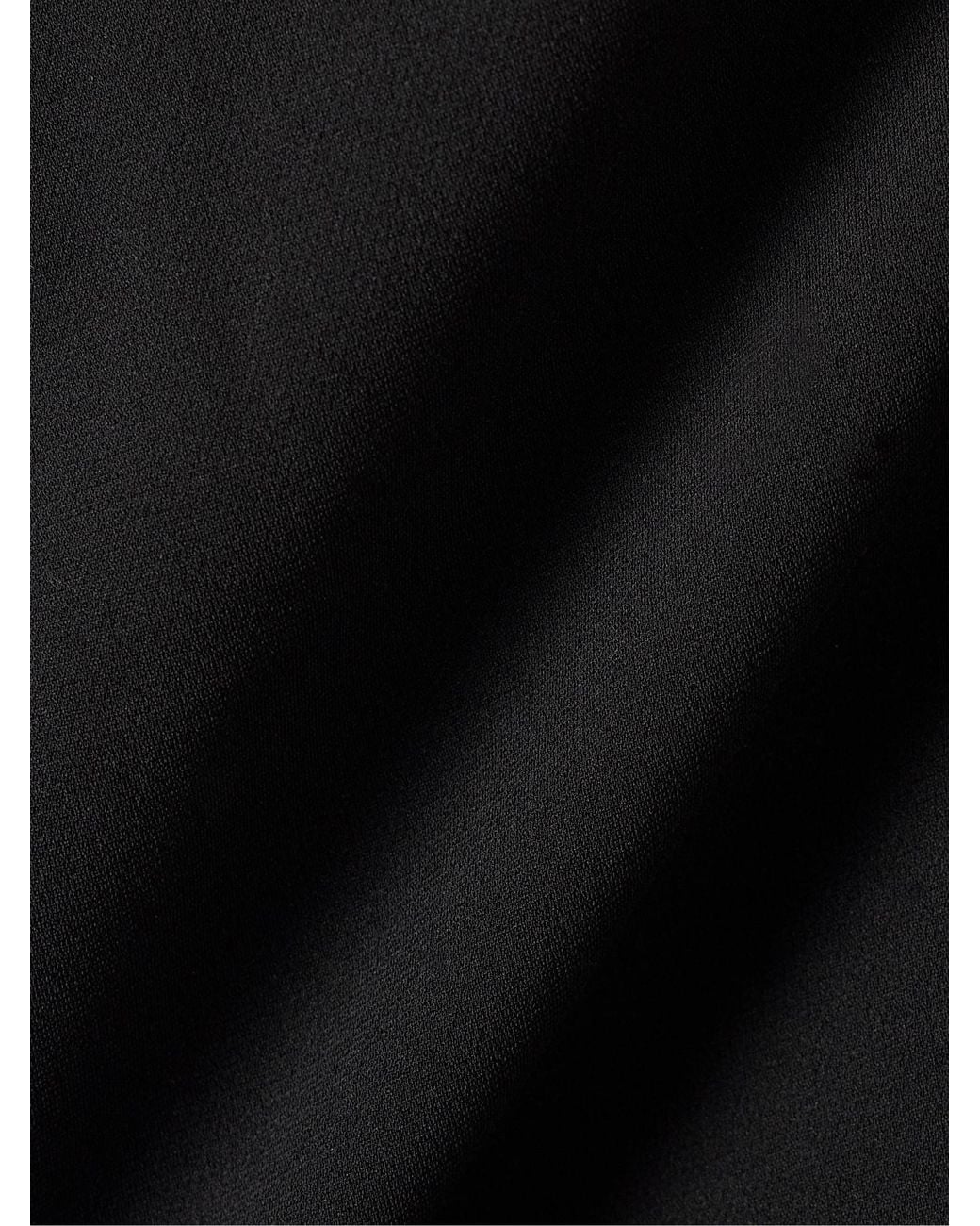 Proenza Schouler Black Felicity Strapless Layered Ruched Crepe Top