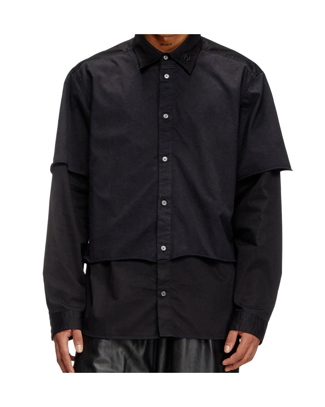 DIESEL Blue S-Gaston-O Layered Shirt for men