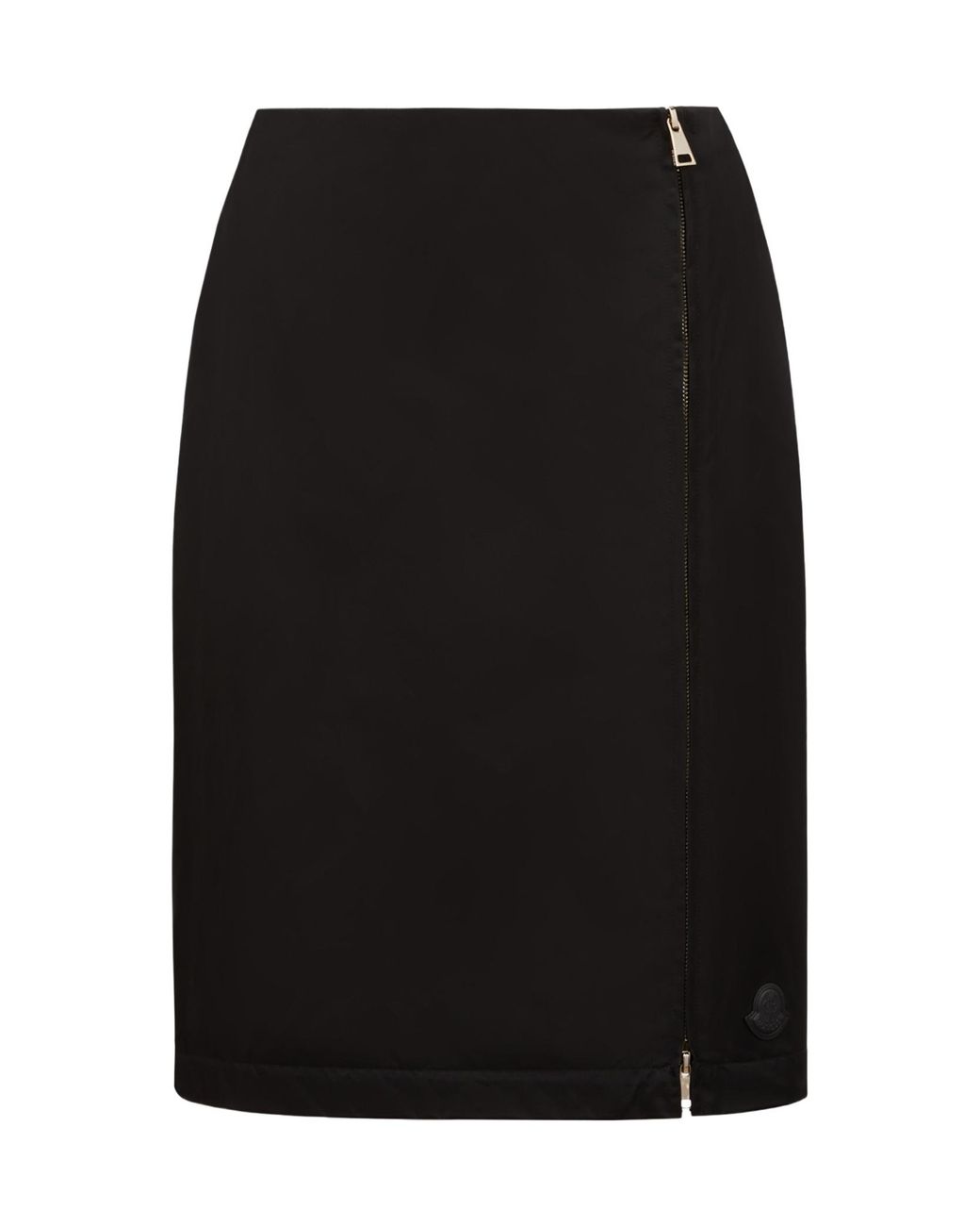 Moncler Black Zipped Midi Skirt