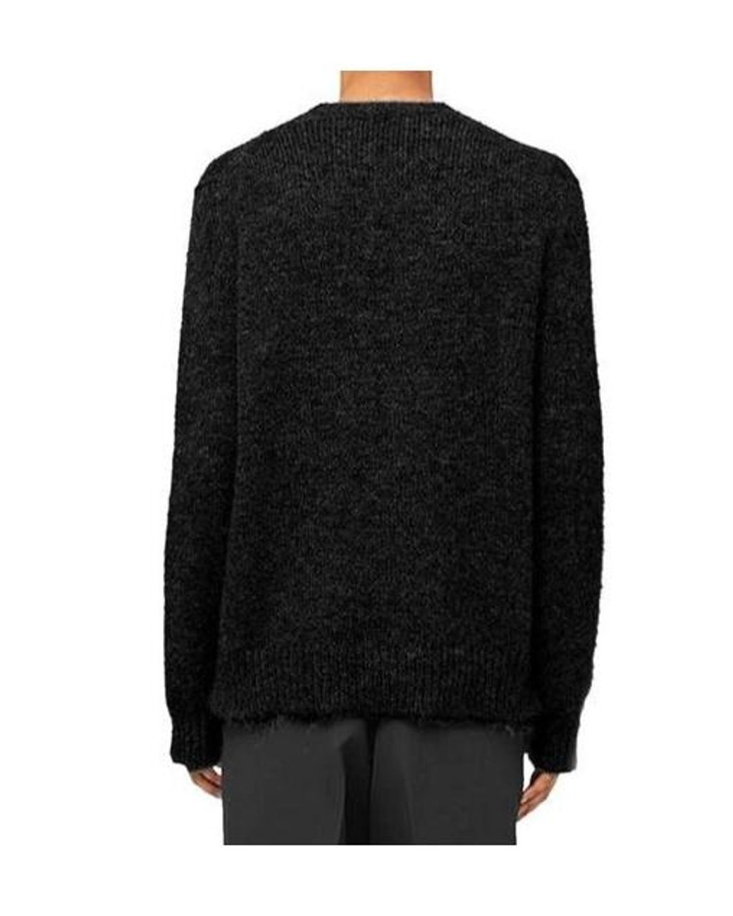 Jil Sander Black Crew-Neck Sweater for men