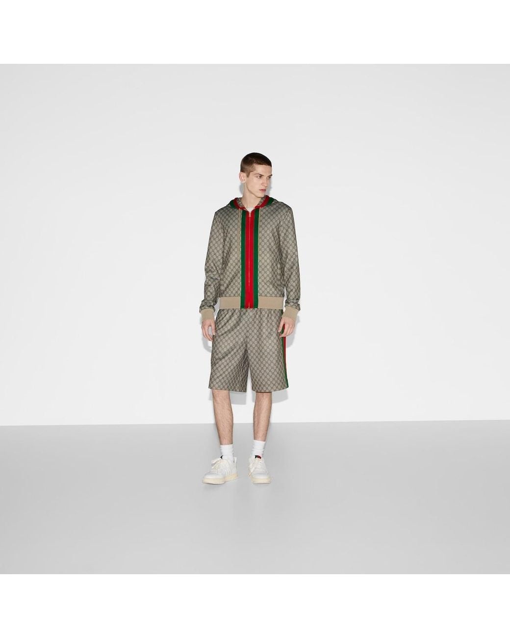 Gucci Brown Jacket With Monogram for men