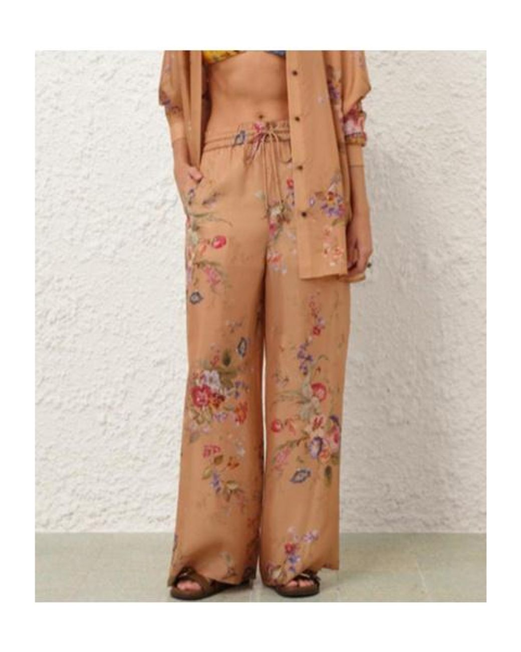 Zimmermann Brown Patience Relaxed Pants