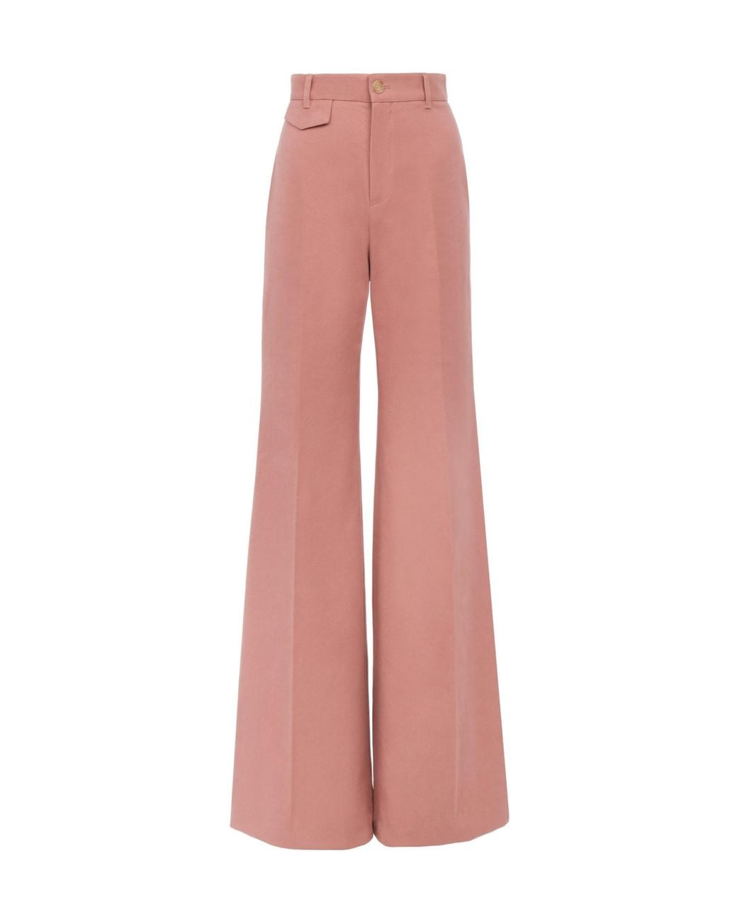 Chloé Pink Chloé Pa 06 High-Rise Flared Pants