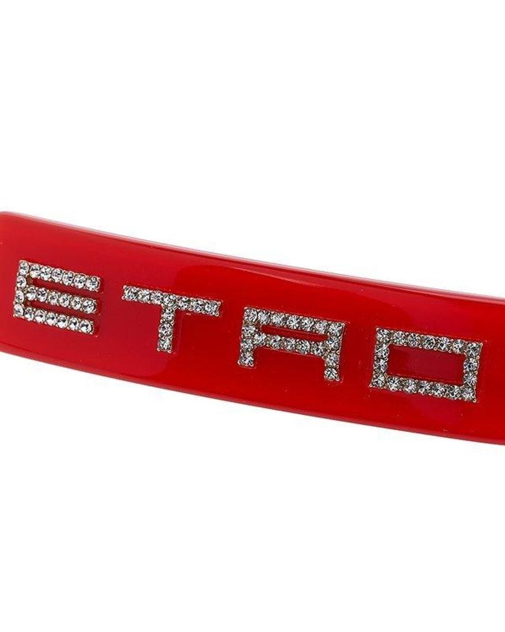 Etro Red Logo Hair Clip