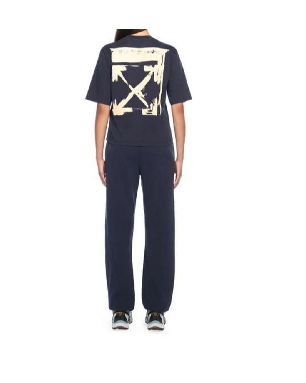 Off-White c/o Virgil Abloh Blue Ink Logo-Print Track Pants