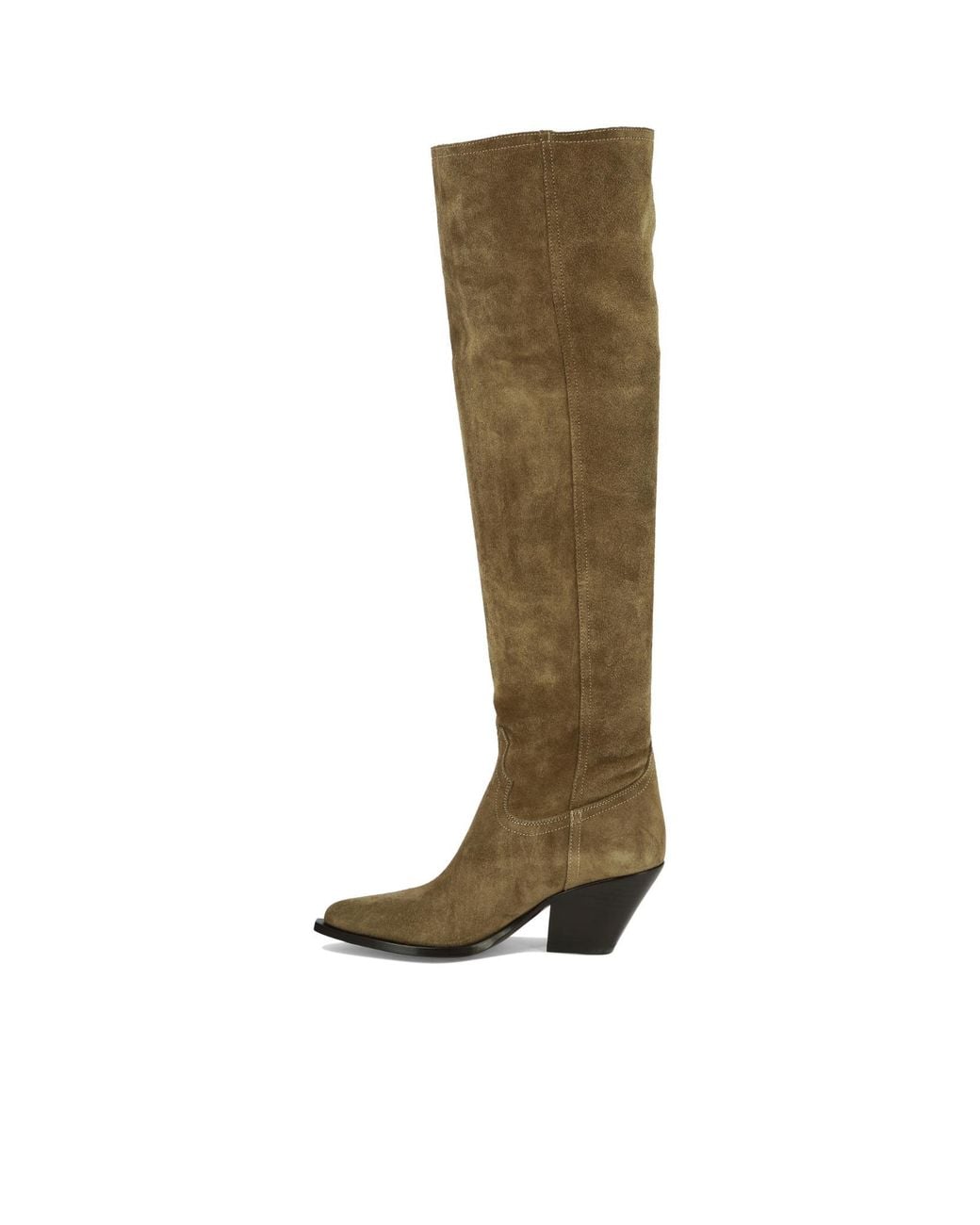 Sonora Boots Green 70Mm Suede Boots