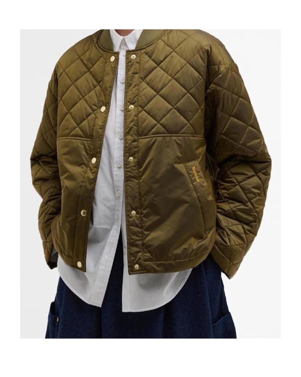 Barbour Green Long-Sleeved Casual Jacket