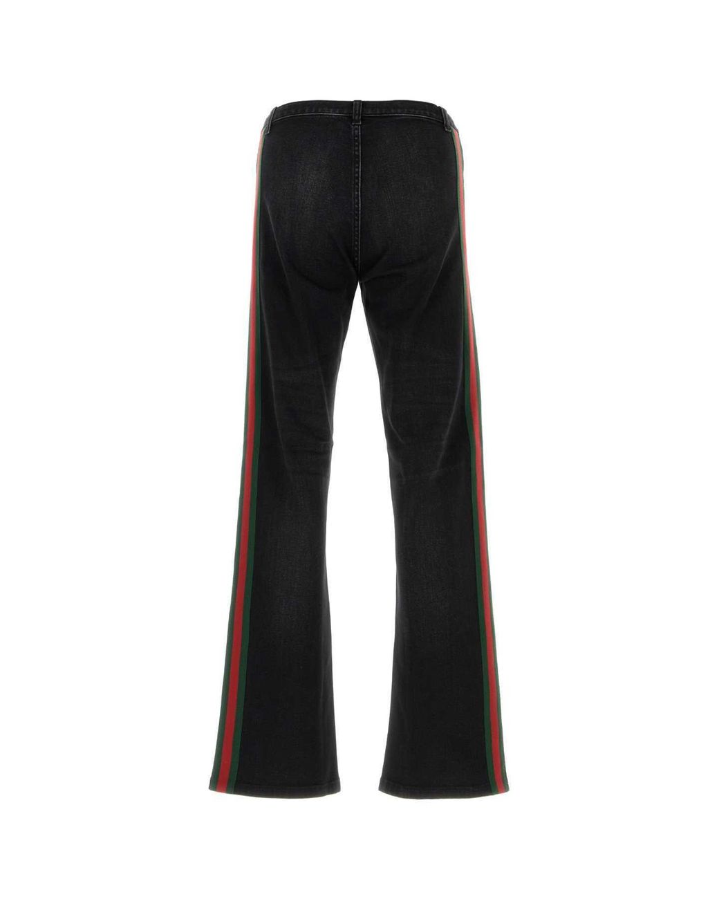 Gucci Blue Side Stripe Flared Jeans for men