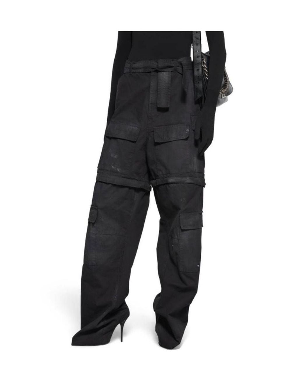 Balenciaga Black Knife Cargo Pantashoes