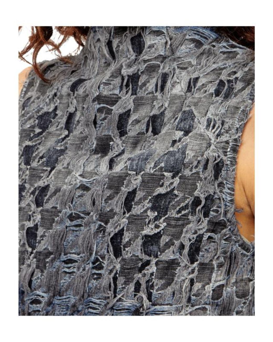 DIESEL Gray De-Tapi-Fsh1 Sleeveless Top