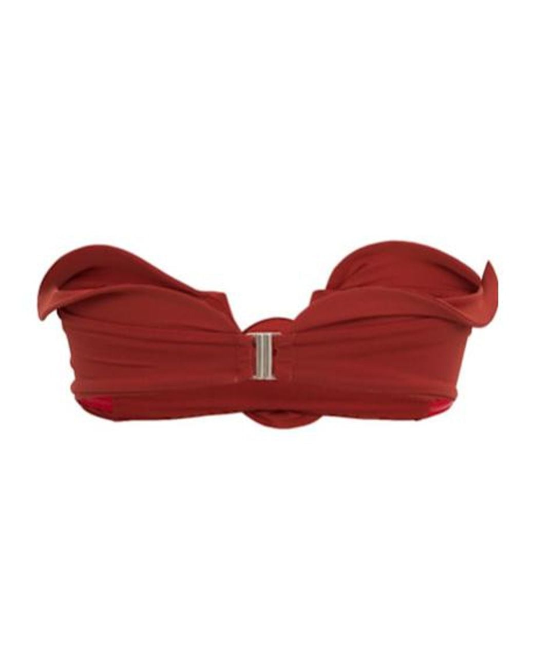 Magda Butrym Red Rose Detail Bikini Top