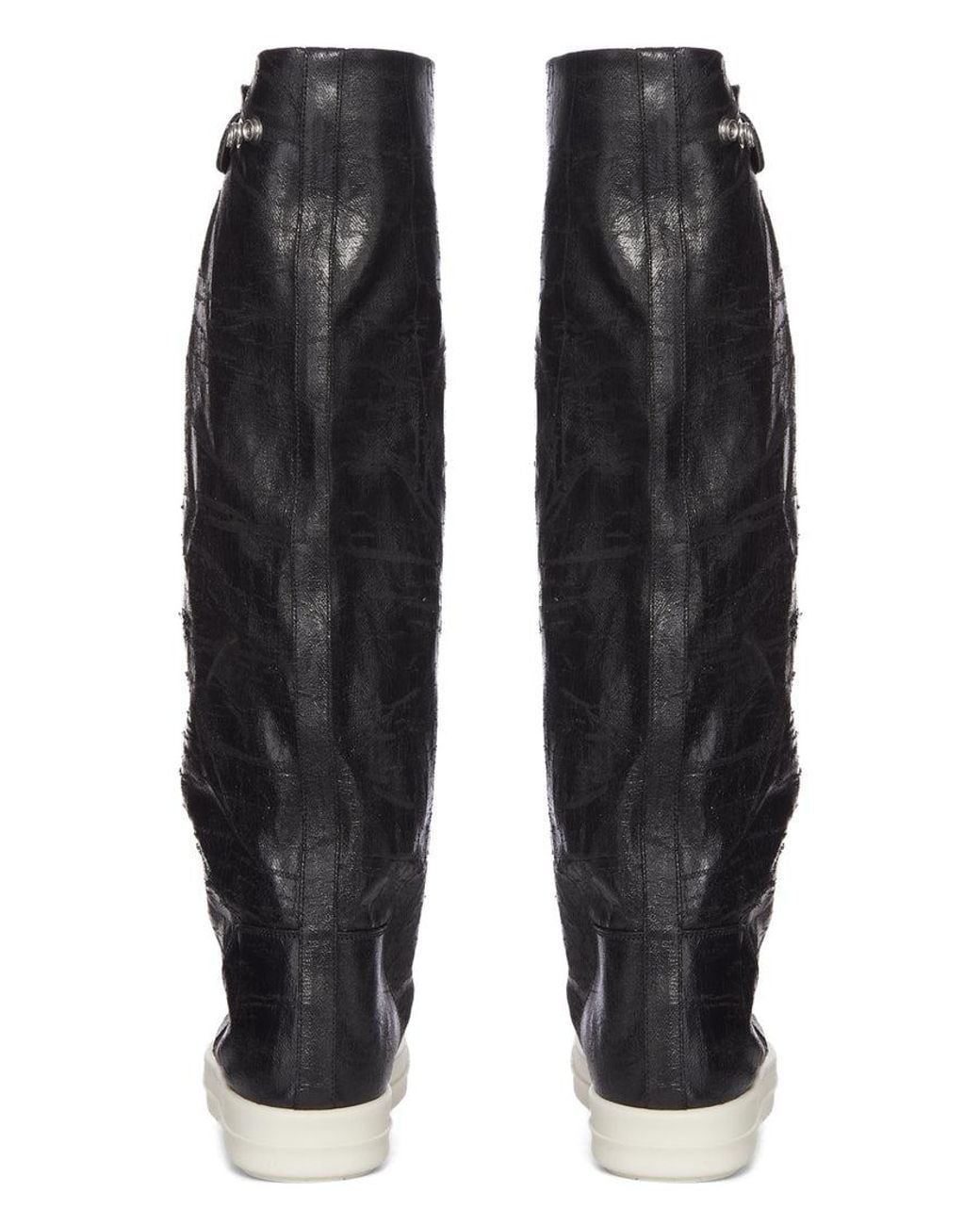 Rick Owens Black Tower Elephant Round-Toe Boots