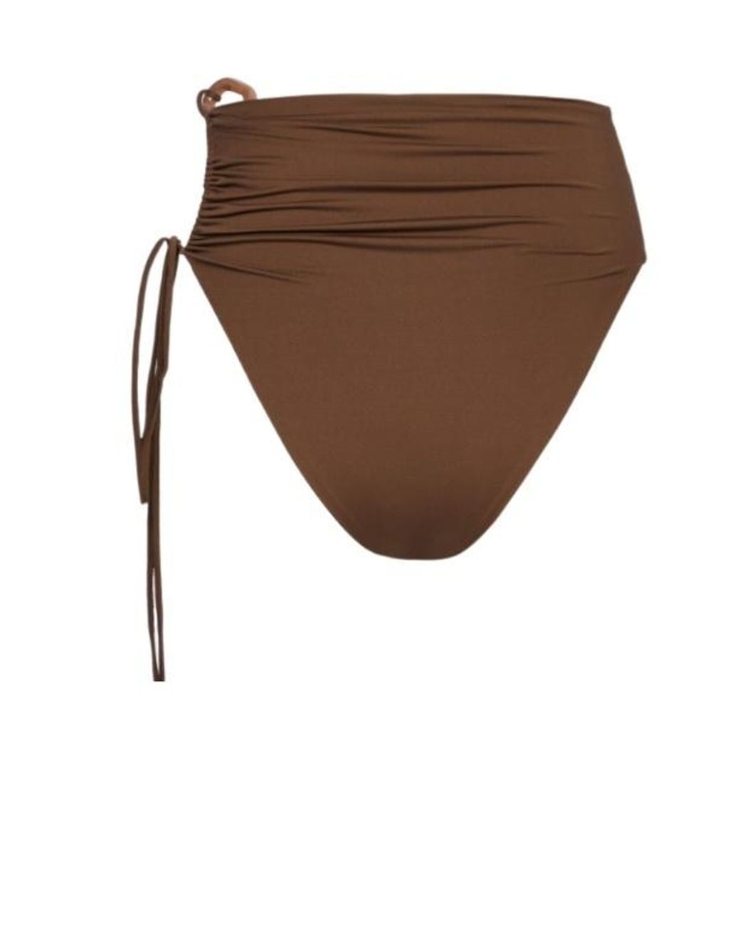 Magda Butrym Brown High-Waist Swim Bottoms