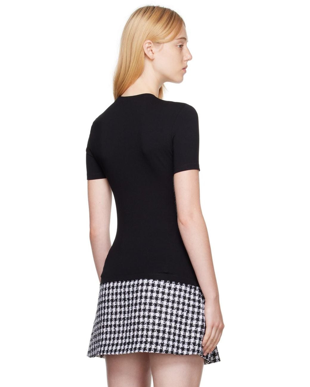 Versace Black Logo Printed Crewneck T-Shirt