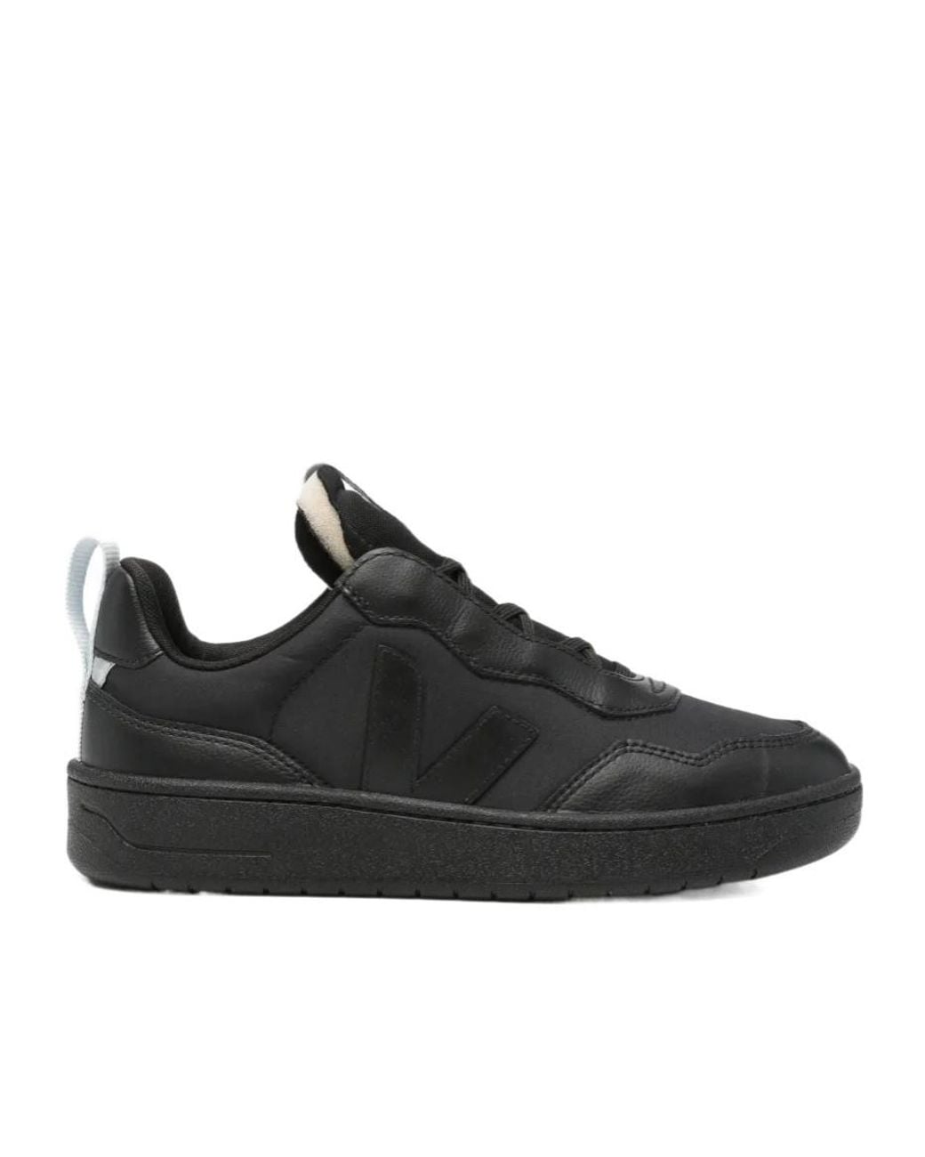 Veja Black V-90 Lace-Up Sneakers for men