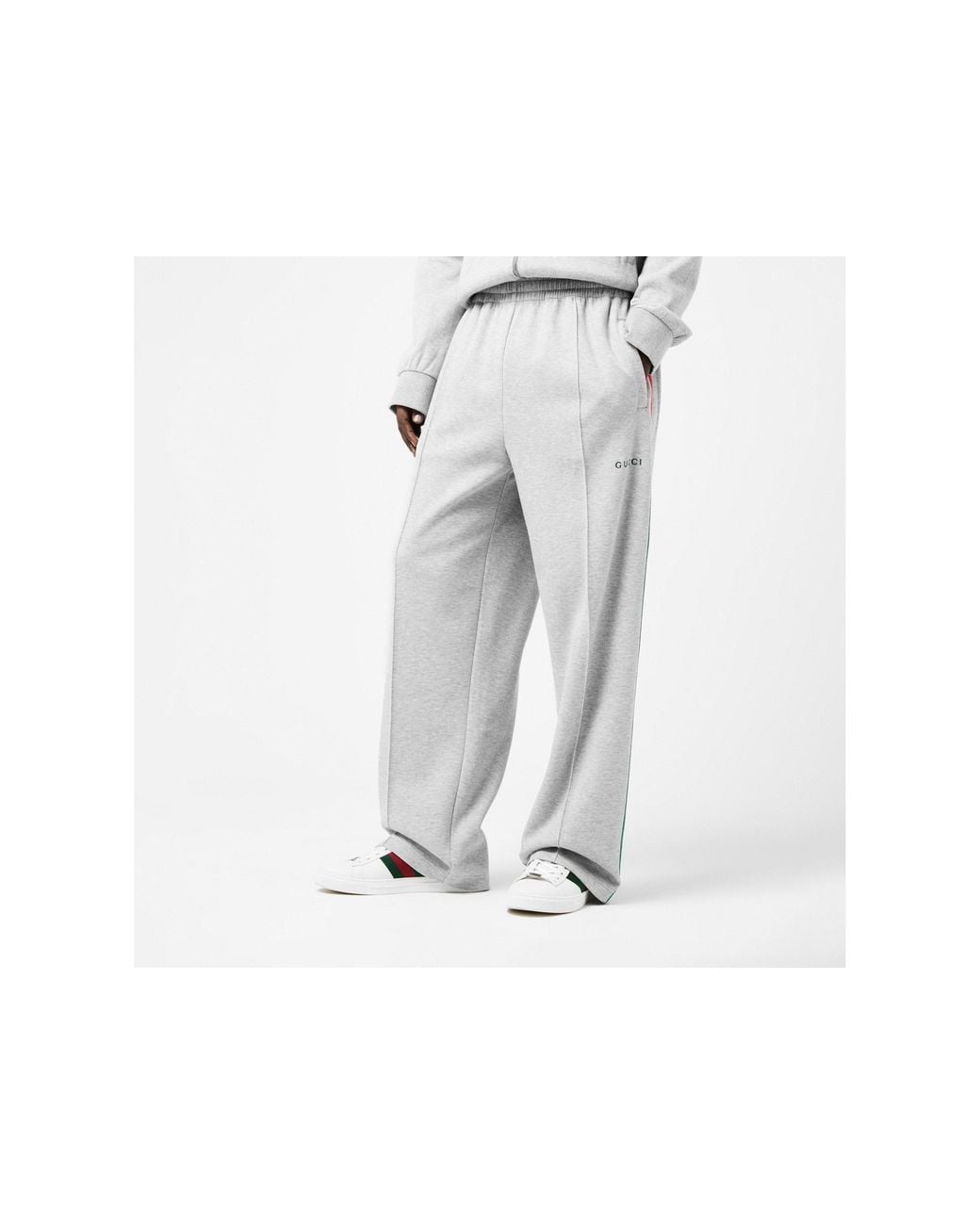 Gucci White Logo Track Pants for men