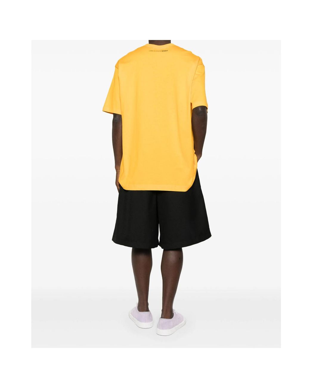 Comme des Garçons Yellow Round-Neck T-Shirt for men