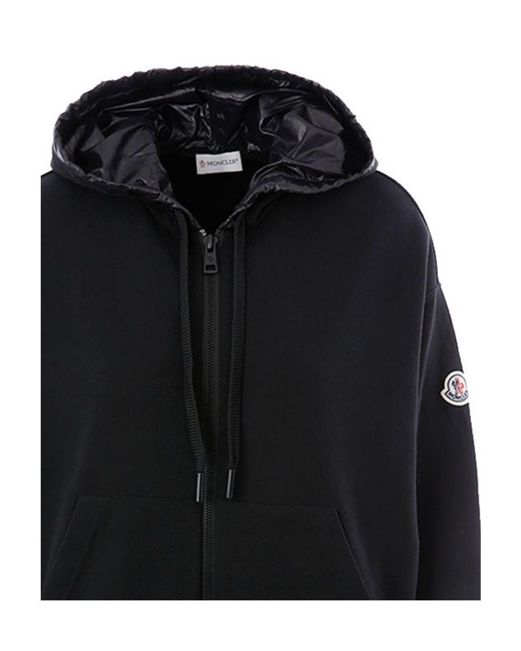 Moncler Black Born To Protect-Print Hoodie