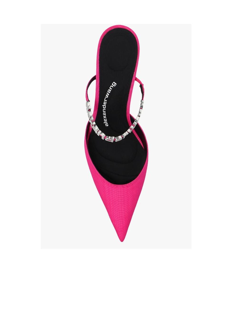 Alexander Wang Pink Delphine 65Mm Embellished Mules