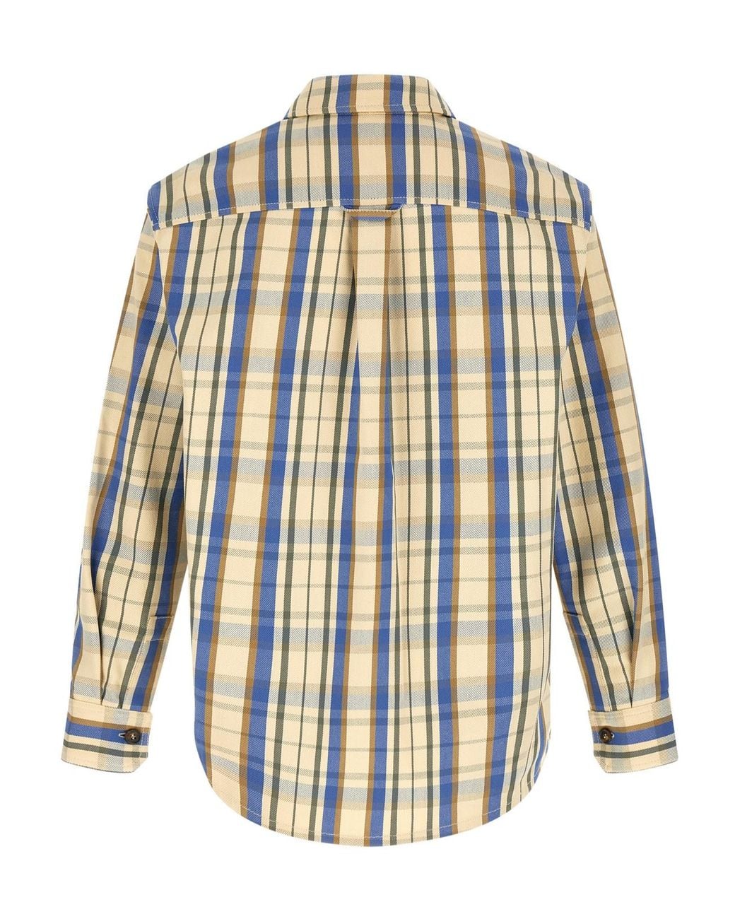 A.P.C. Blue Nathan Checked Overshirt for men