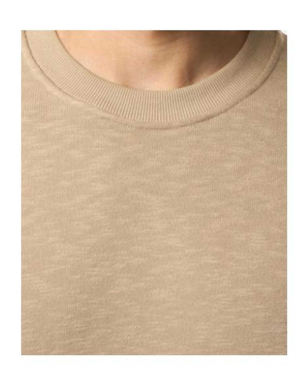 Stone Island Natural Logo Patch Crewneck Sweatshirt for men