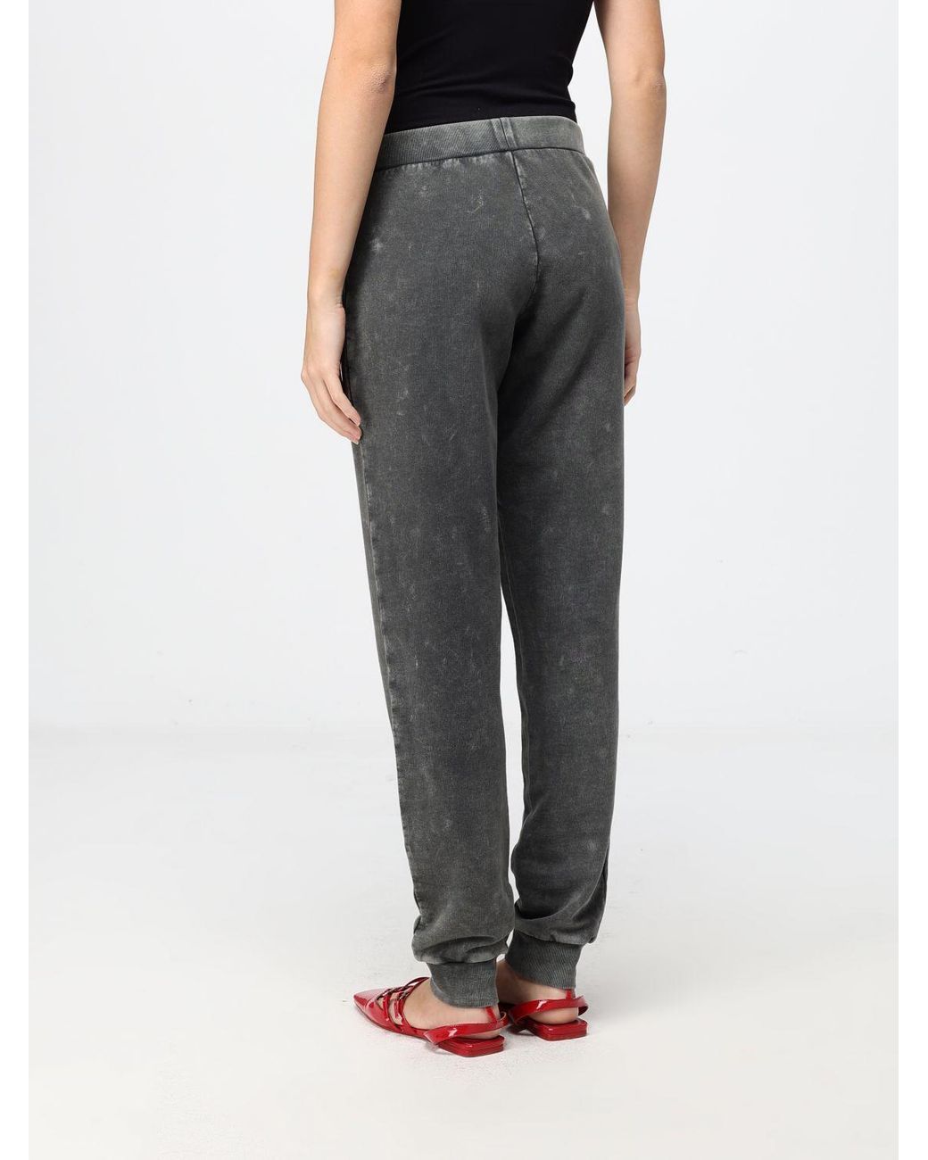 Marni Gray Acid-Wash Logo-Print Track Pants