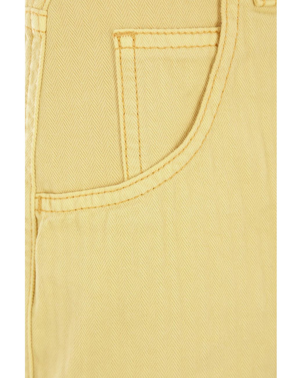 Etro Yellow Pegaso Embroidered Flared Trousers