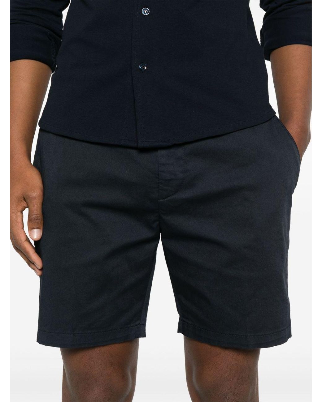 Dondup Blue Belt Loop Shorts for men