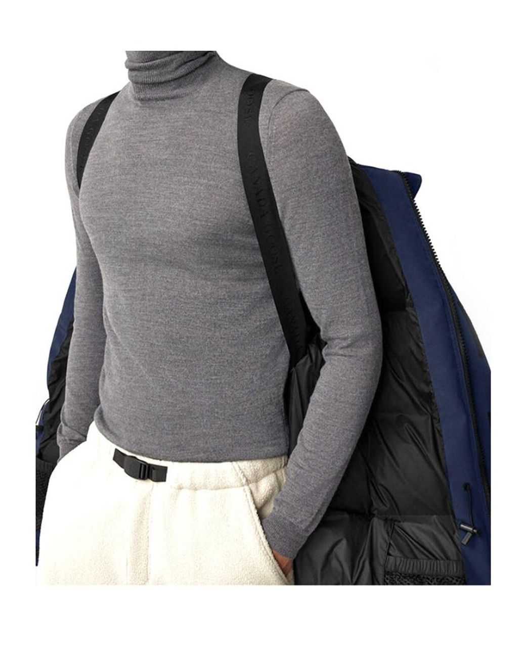 Canada Goose Blue Expedition Hooded Down Jacket for men