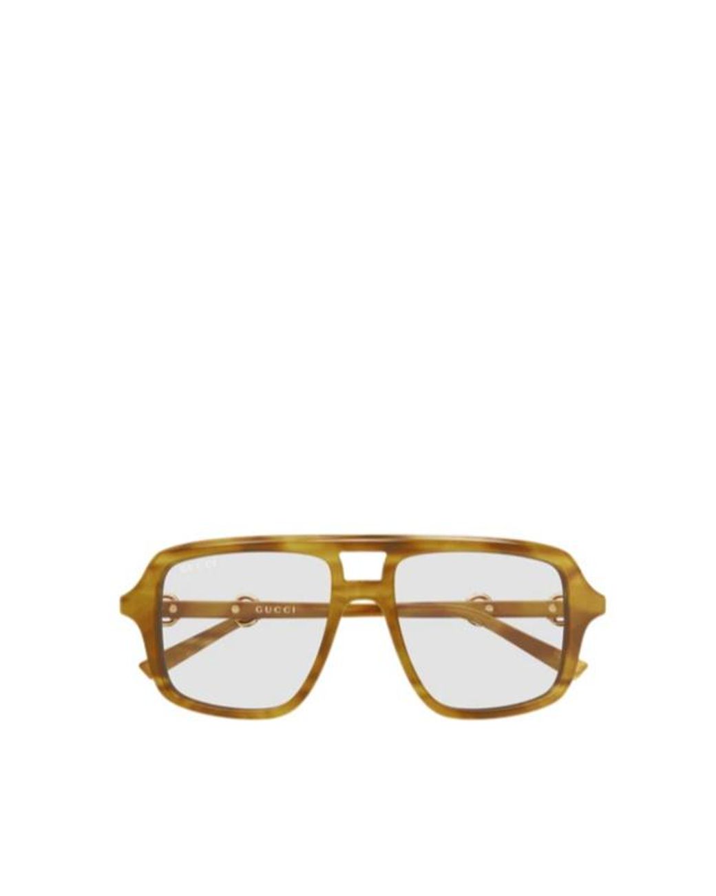 Gucci Metallic Eyewear Navigator Frame Sunglasses
