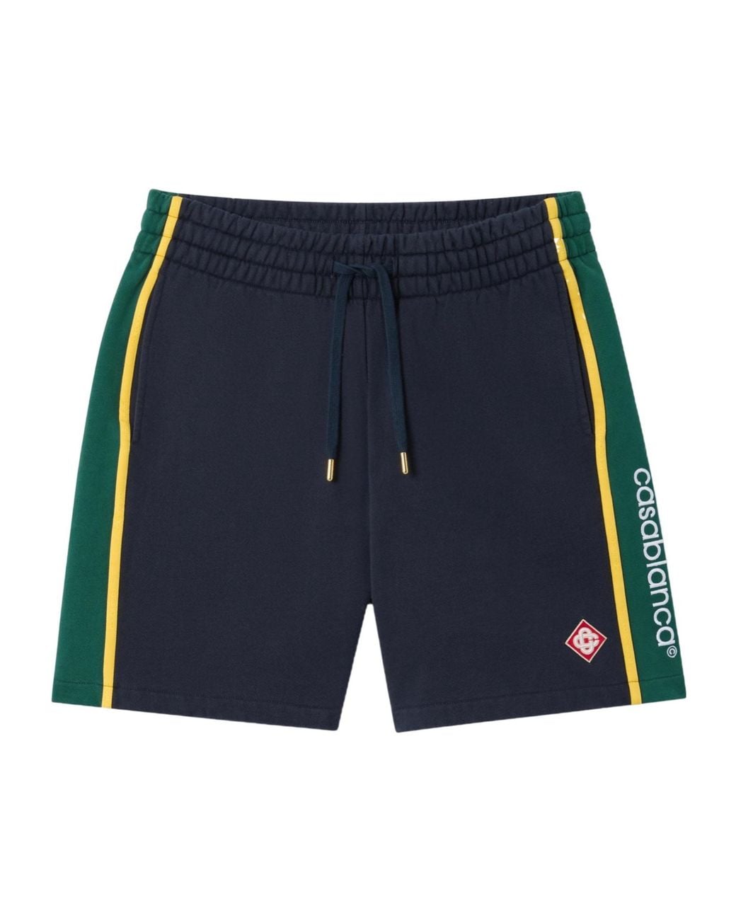 Casablanca Blue Logo Side-Stripe Shorts for men