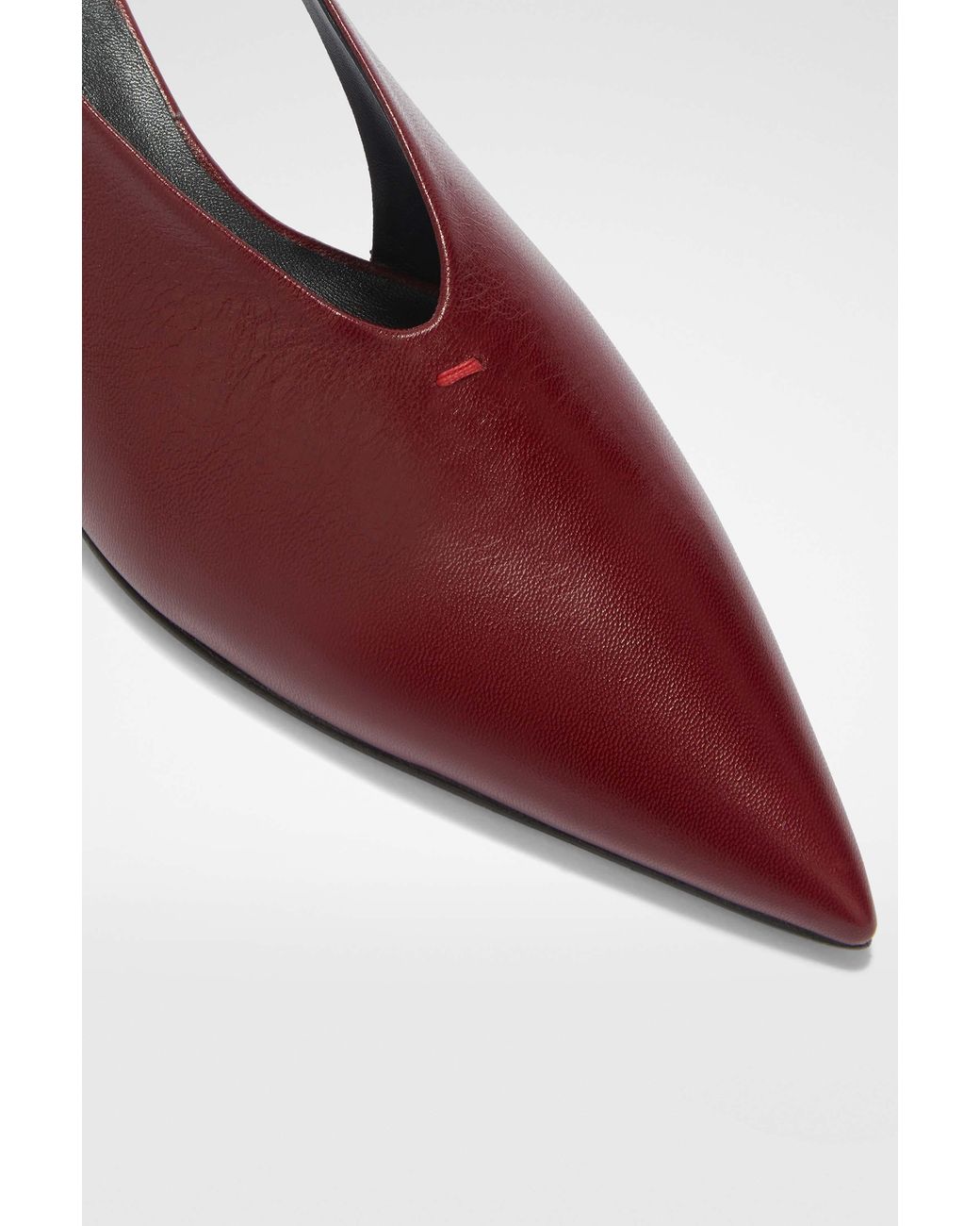 Jil Sander Brown Heeled Slingback Pumps