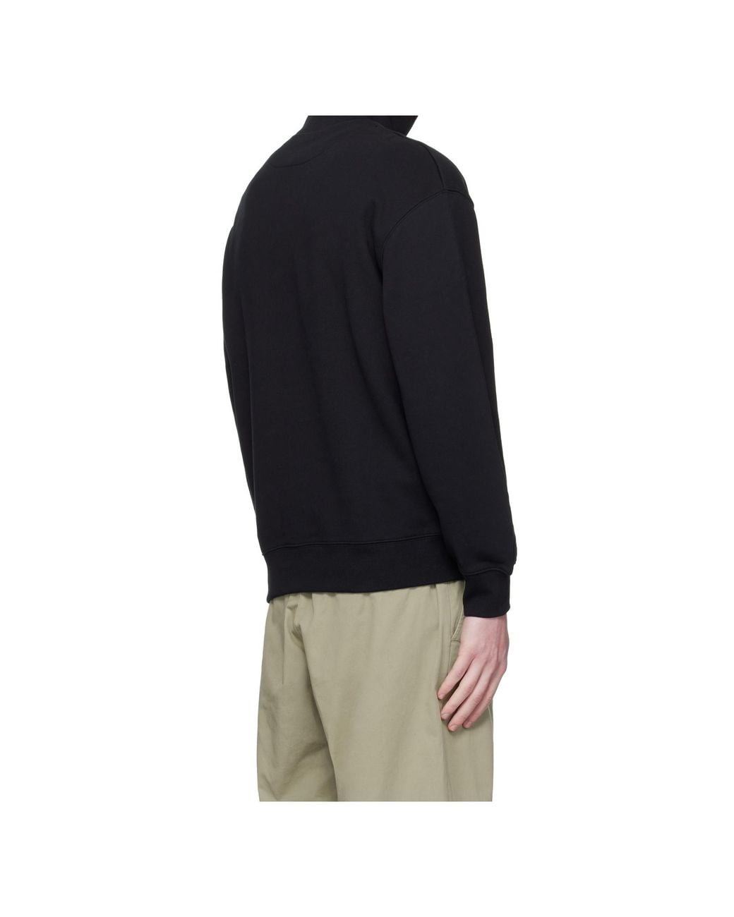 Maison Kitsuné Blue Maison Kitsuné Fox Head Half-Zip Sweatshirt for men