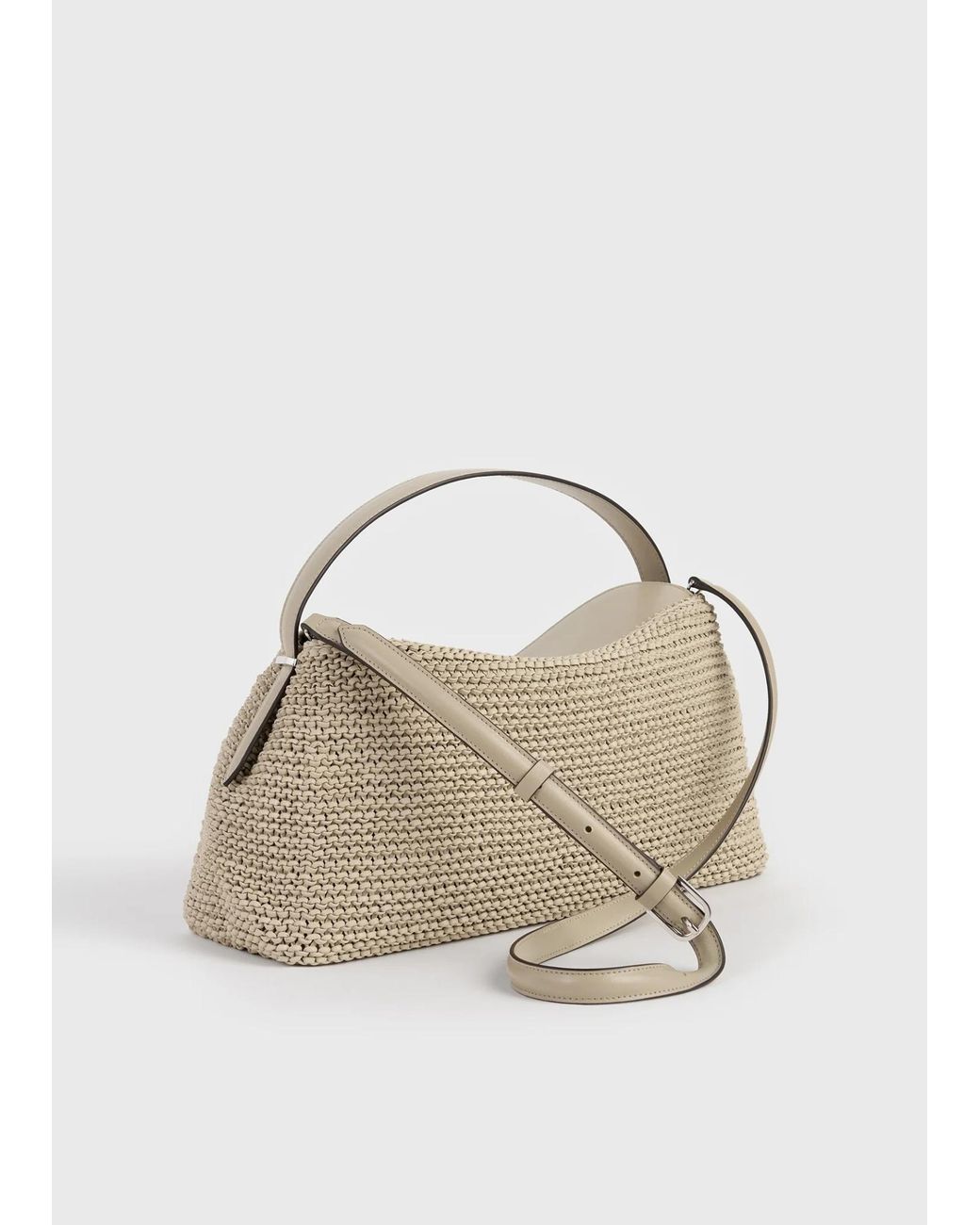 Totême  Natural Twist-Lock Fastening Leather Tote Bag