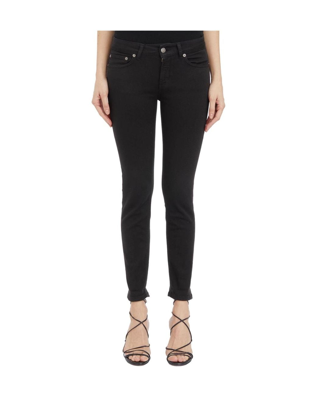 Dondup Black Five-Pocket Jeans