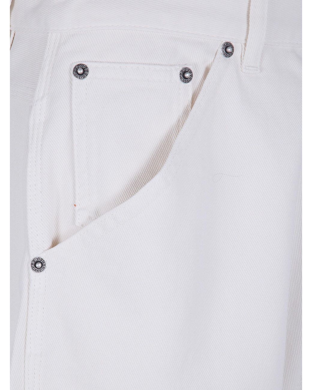 Phoebe Philo White Carpenter Shorts