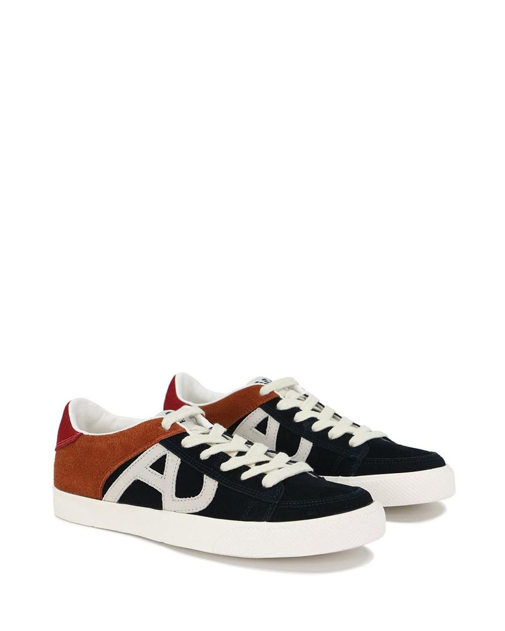 Armani Jeans White Stitching Detail Casual Sneakers for men