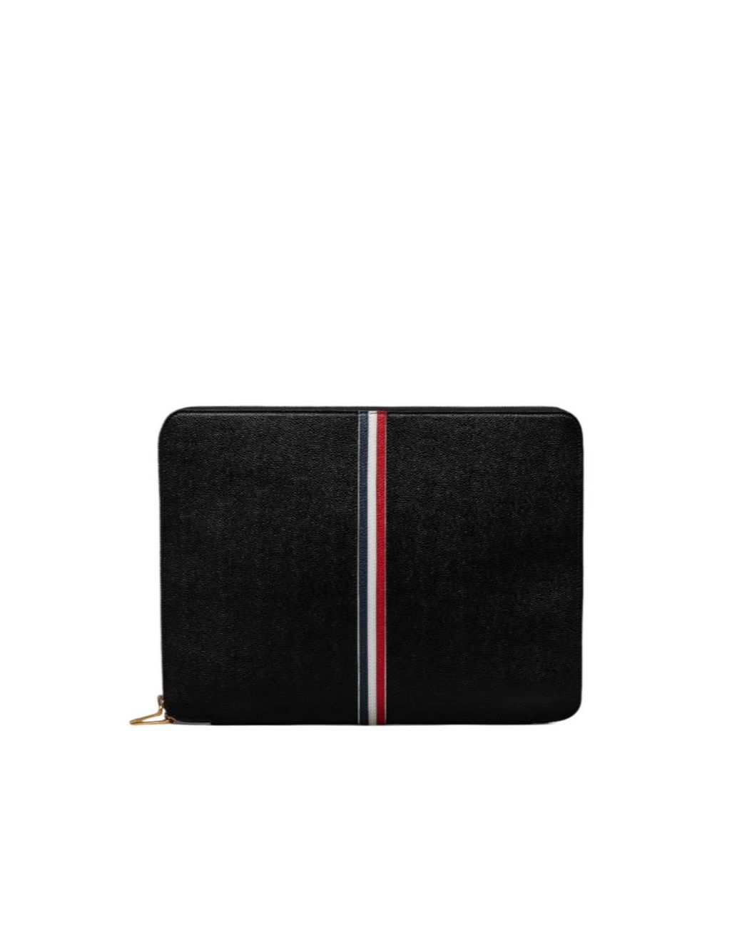 Thom Browne Black Leather Wallet for men