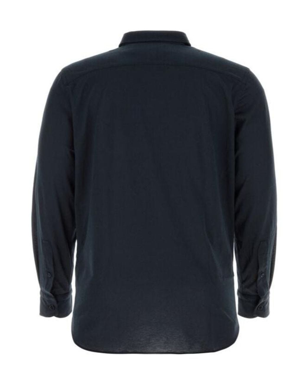 Brioni Blue Blended Shirt for men