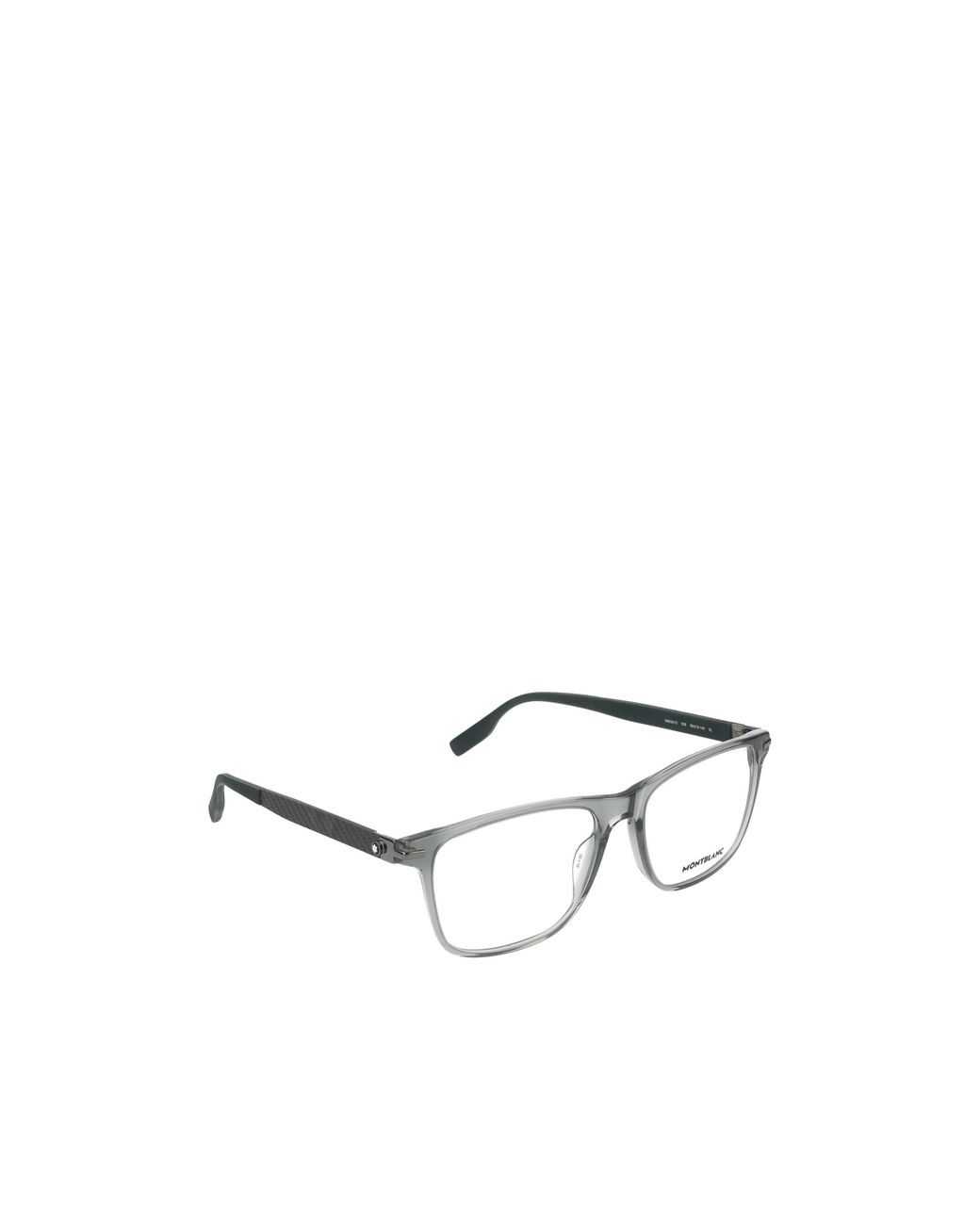 Montblanc White Eyewear Square Frame Glasses for men