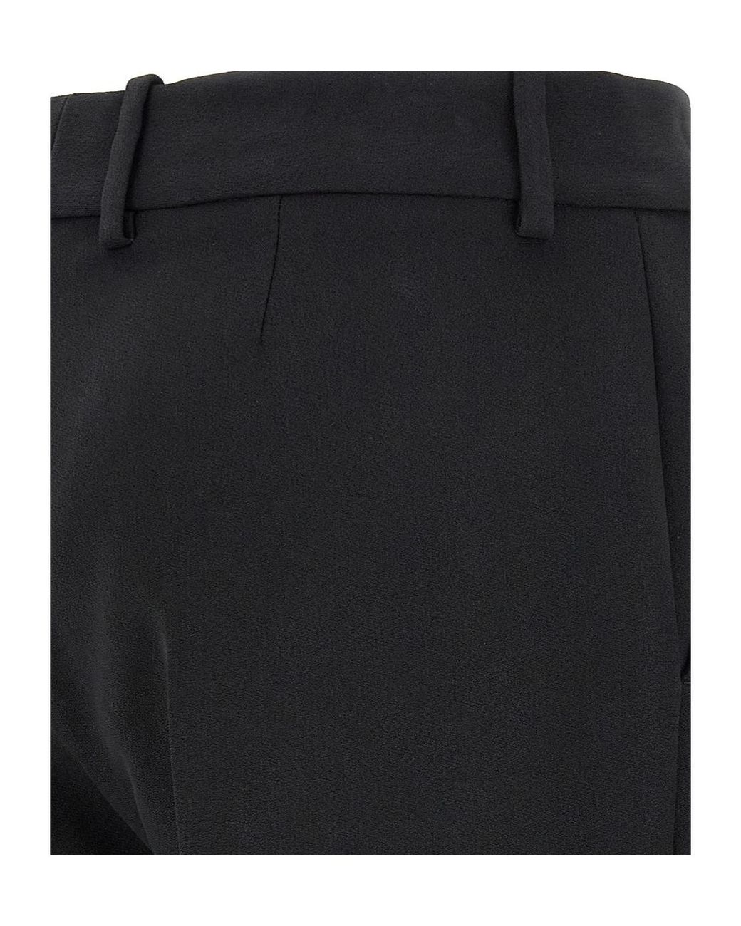 Ermanno Scervino Black Straight-Leg Tailored Pants