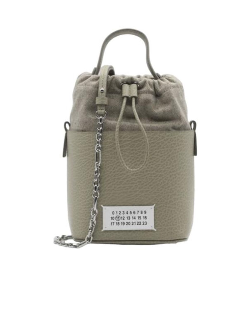 Maison Margiela Gray 5Ac Drawstring Bucket Bag
