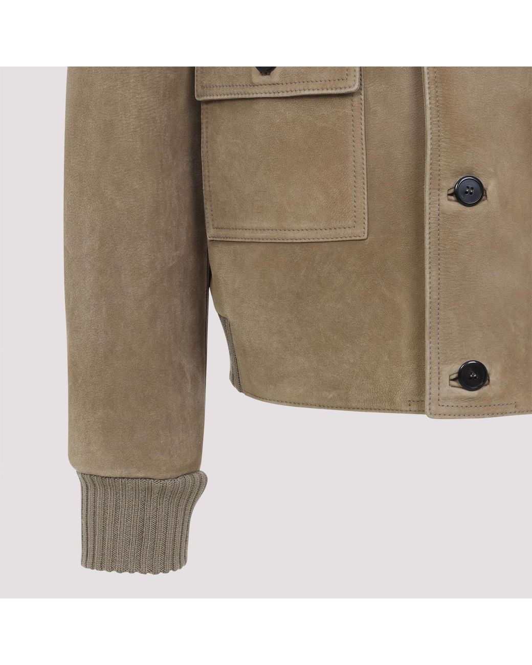 Prada Brown Long-Sleeved Button-Up Jacket for men