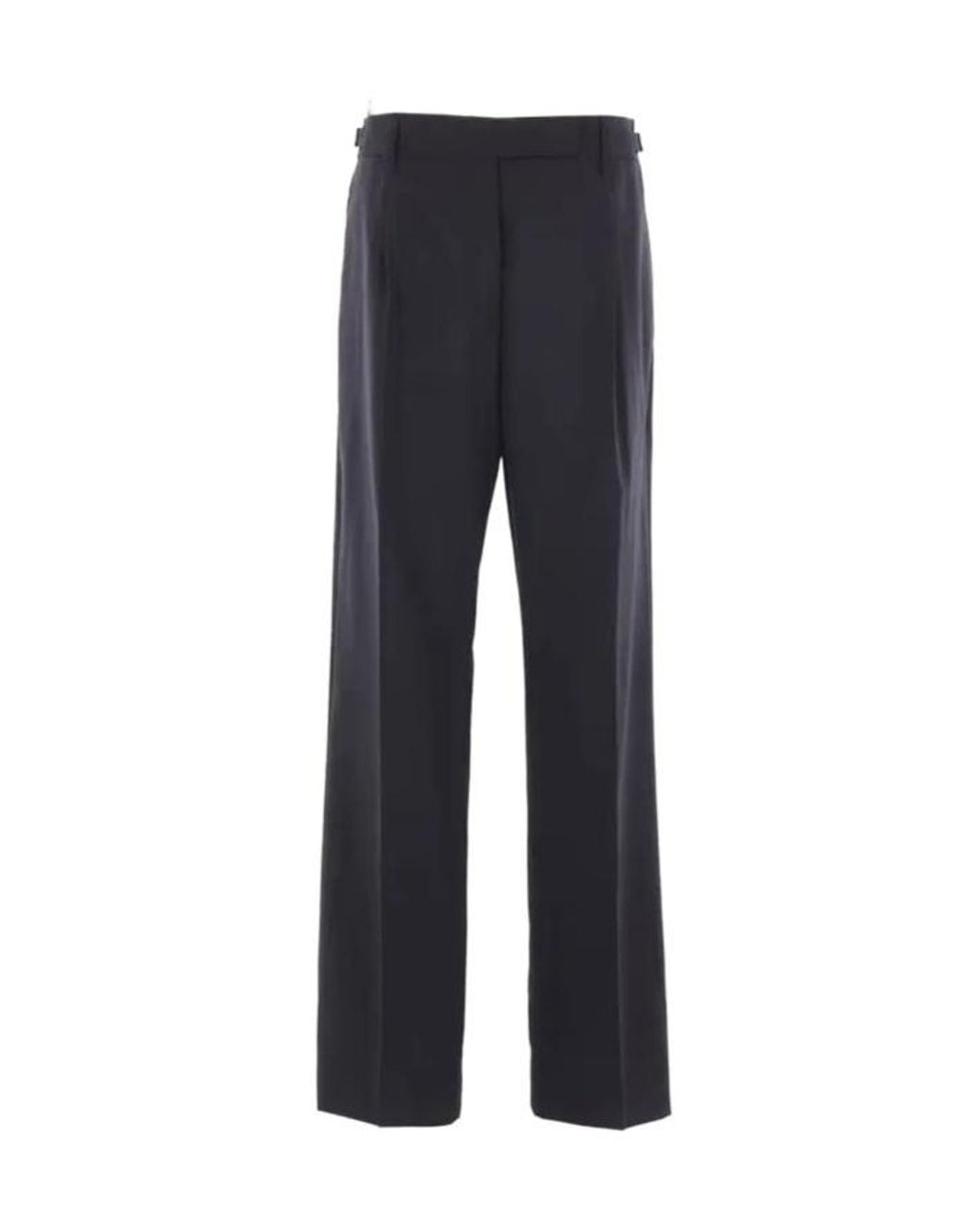 Prada Blue Pleat-Detailed Trousers