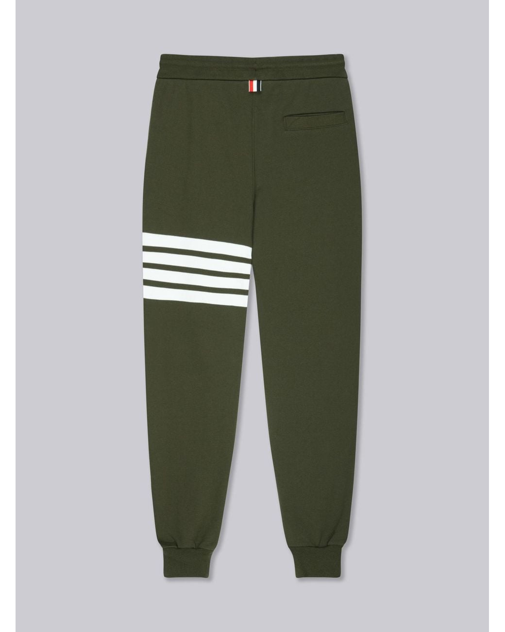Thom Browne Green Logo Sweatpants for men