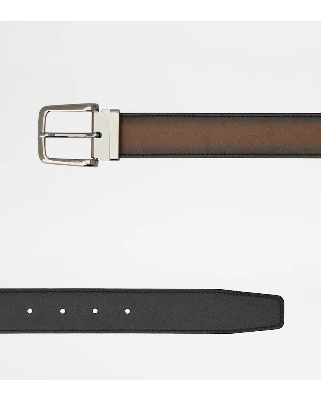 Tod's Brown Adjustable And Reversible Strap for men