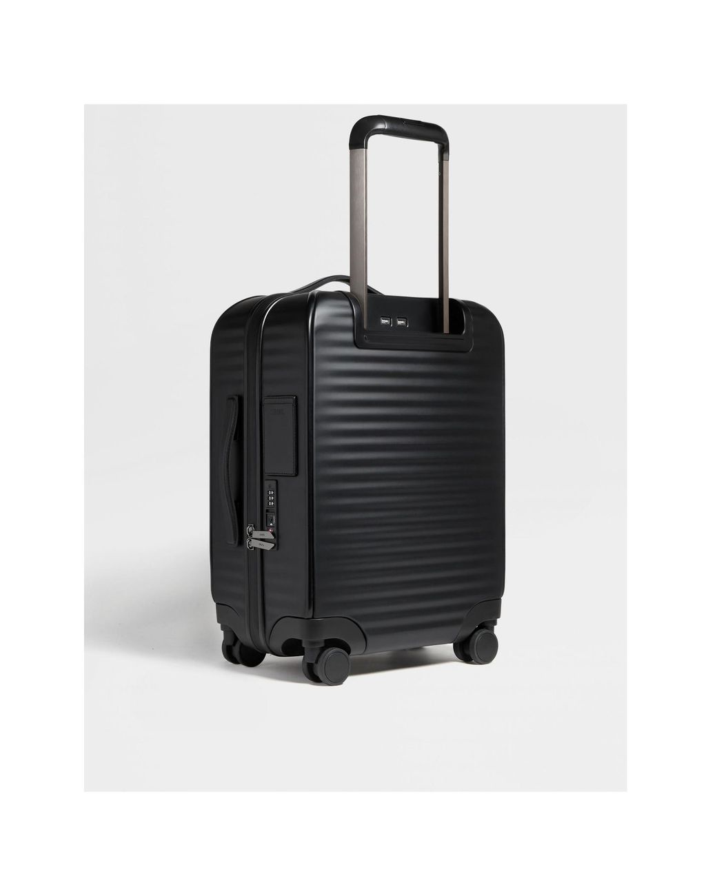Zegna Black Leggerissimo Trolley Suitcase for men