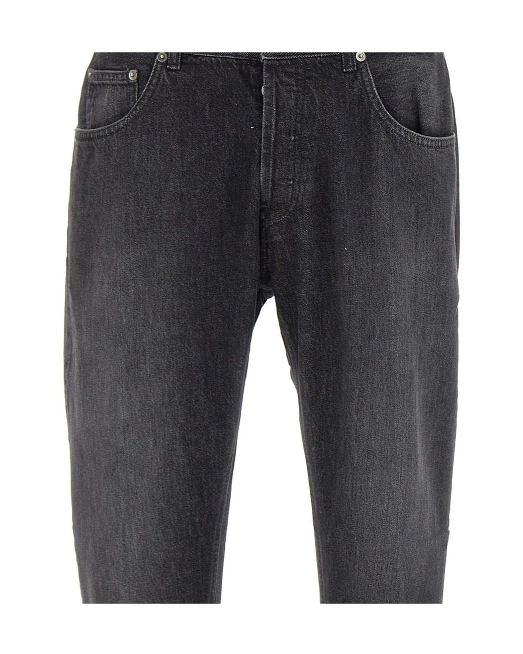 Dondup Blue Faded Tapered Jeans for men