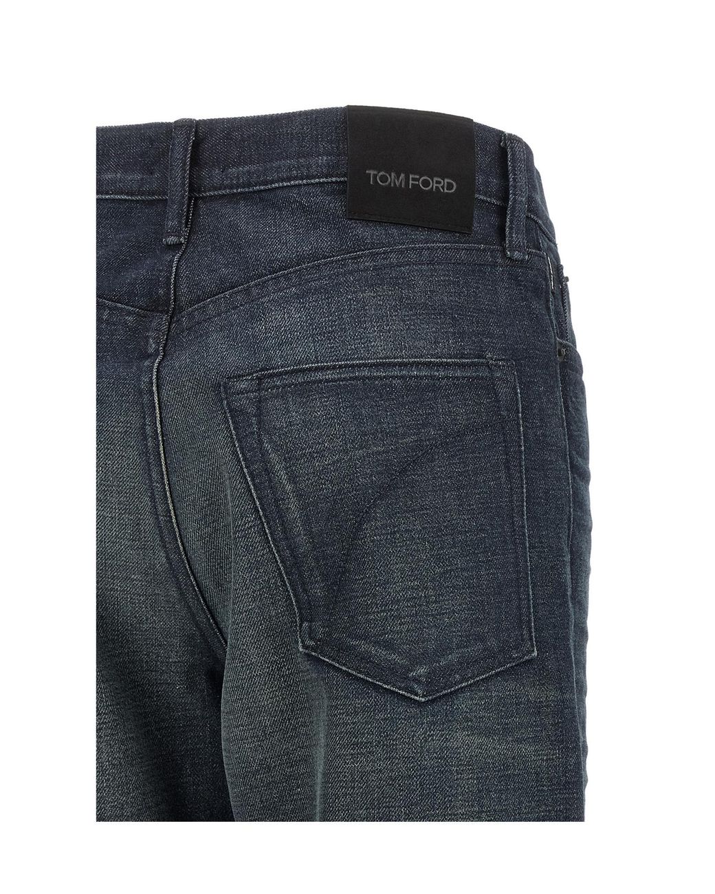 Tom Ford Blue Belt-Loop Jeans
