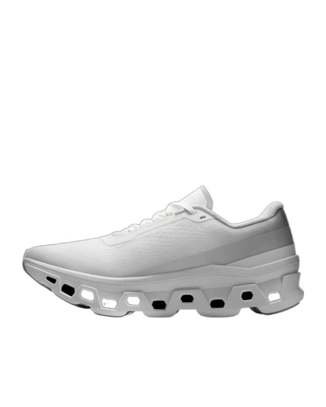 On Shoes Gray Cloudmonster Lace-Up Running Sneakers